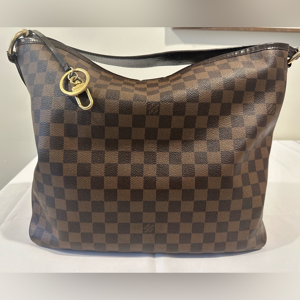 Authentic Louis Vuitton Damier Ebene Delightful MM